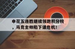 申花五连胜继续领跑积分榜，马竞主帅陷下课危机！的简单介绍