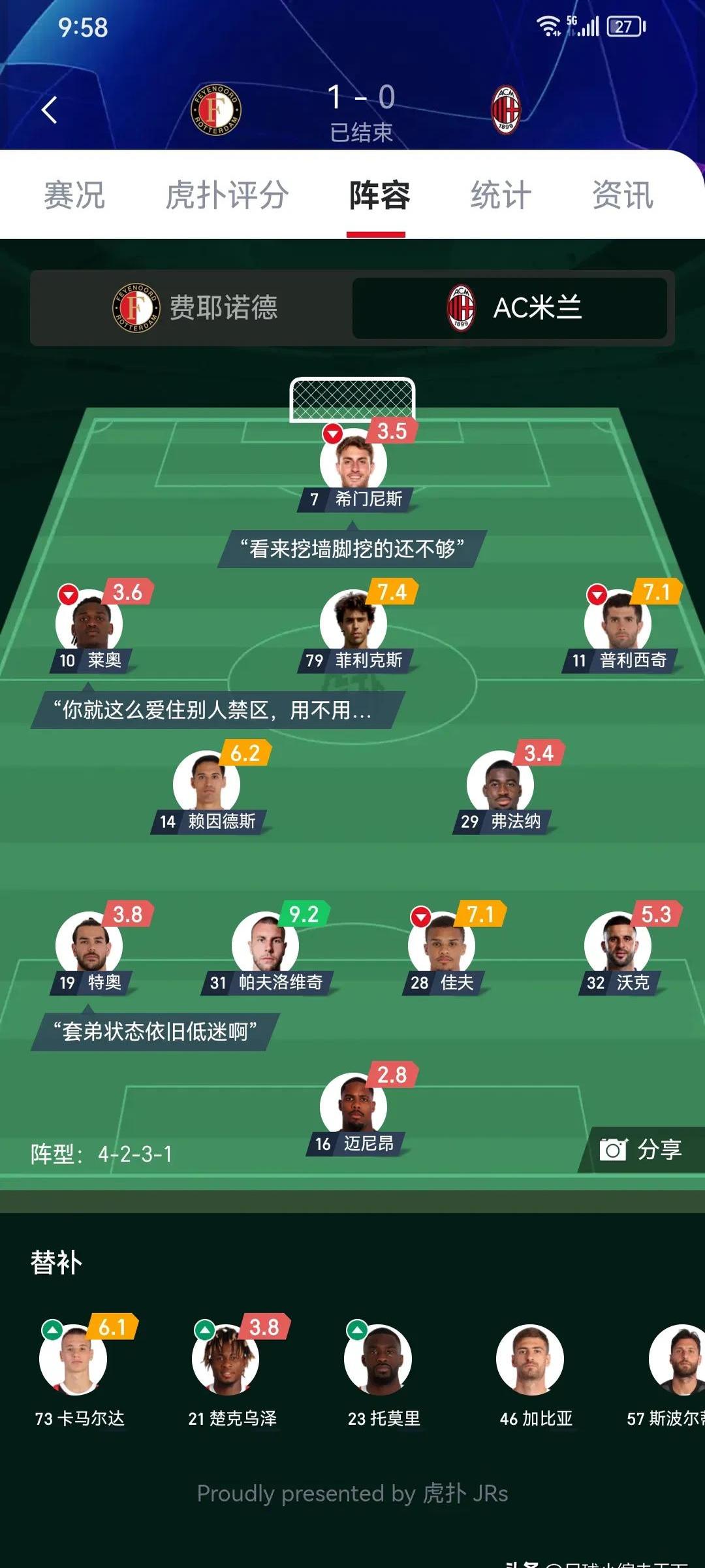 关于AC米兰防守端表现不佳，需加强整体防守意识的信息